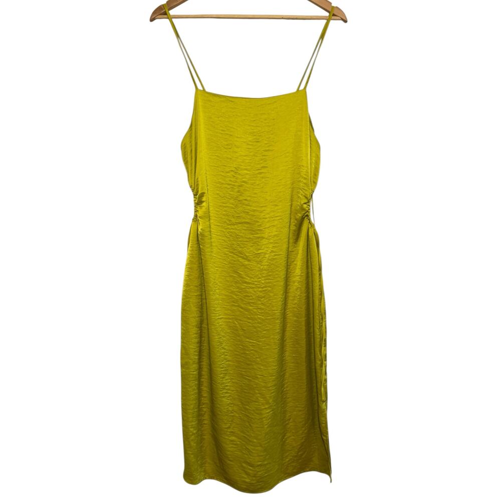 Christian Lacroix Retro Side Cut Out Slinky Body Con Strappy Sheath Dress